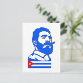 Castro en Cuba Briefkaart (Staand voorkant)