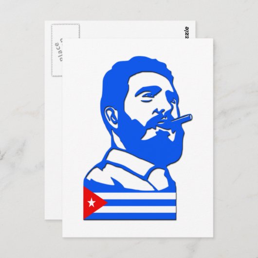 Castro en Cuba Briefkaart (Voorkant / Achterkant)