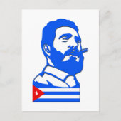 Castro en Cuba Briefkaart (Voorkant)