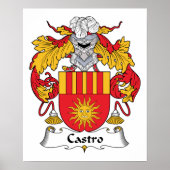 Castro Family Crest Poster (Voorkant)