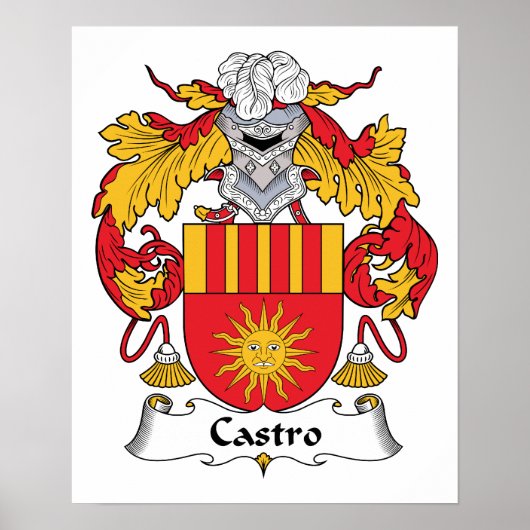Castro Family Crest Poster (Voorkant)