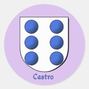 Castro Historic Family Shield Stickers