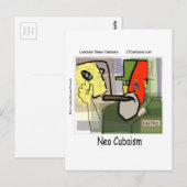 Castro NeoCubaïsme Funny Briefkaart (Voorkant / Achterkant)