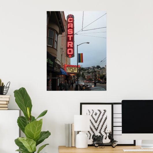 Castro, San Francisco CA Poster (Thuiskantoor)