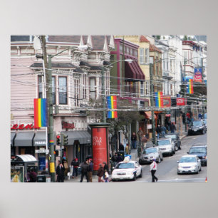 Castro Street - San Francisco, Californië Poster