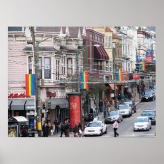 Castro Street - San Francisco, Californië Poster