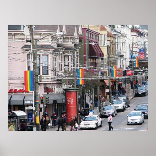 Castro Street - San Francisco, Californië Poster (Voorkant)