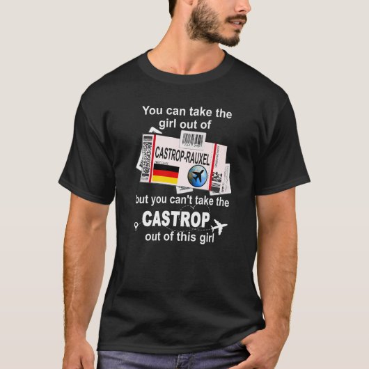 Castrop-Rauxel Boarding Pass - Castrop Girl - Cast T-shirt (Voorkant)