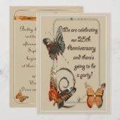 Casual 25e Jubileum Uitnodigingen (Voorkant / Achterkant)