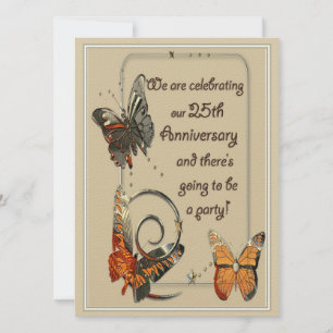 Casual 25e Jubileum Uitnodigingen