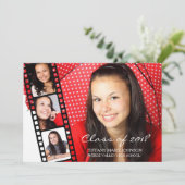 Casual 4 FOTO Filmstrip Graduating Class van 2018 Kaart (Staand voorkant)