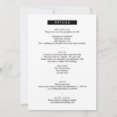 Casual 4 Initialen van Foto Booth All in One Weddi Kaart (Achterkant)