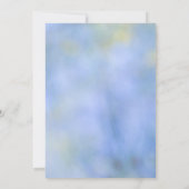 Casual Abstract Blauw Geel Patroonevenement Kaart (Achterkant)