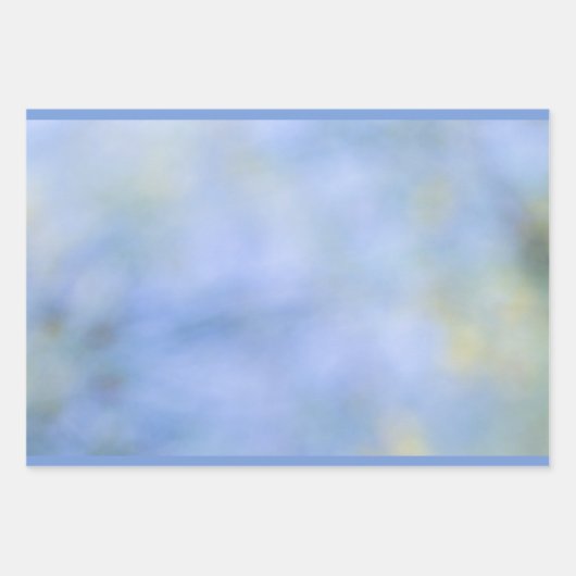 Casual Abstract blauw gele patroon Inpakpapier Vel (Voorkant 2)