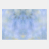 Casual Abstract blauw gele patroon Inpakpapier Vel (Voorkant)