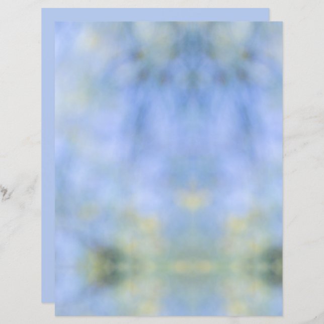 Casual Abstract Blue Yellow Pattern Junk Journal (Voorkant / Achterkant)