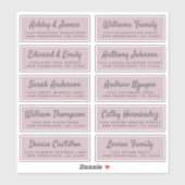 Casual Adresetiketten voor weduwschappen met scrip Sticker (Vel)