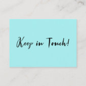 casual adreswijziging, Aqua-behuizingskaart Informatiekaartje (Achterkant)