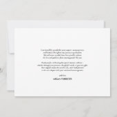 Casual Afstuderen Pet Handgeschreven Dank u Foto Bedankkaart (Achterkant)