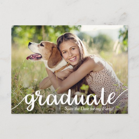 Casual Afstuderen van de Foto van het Manuscript s Briefkaart (Voorkant)