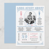 Casual afvuren en klikken sparen de Datum Foto Save The Date (Voorkant / Achterkant)