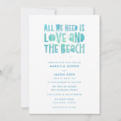 Casual alles wat we nodig hebben is een liefdeswed kaart (Voorkant)