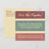 Casual BBQ-uitnodiging voor binnenpartij Kaart (Voorkant / Achterkant)