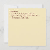 Casual BBQ-uitnodiging voor binnenpartij Kaart (Achterkant)