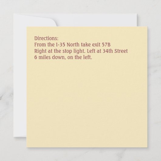 Casual BBQ-uitnodiging voor binnenpartij Kaart (Achterkant)