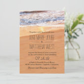 Casual Beach Weddenschappen Gold Waves Kaart (Staand voorkant)