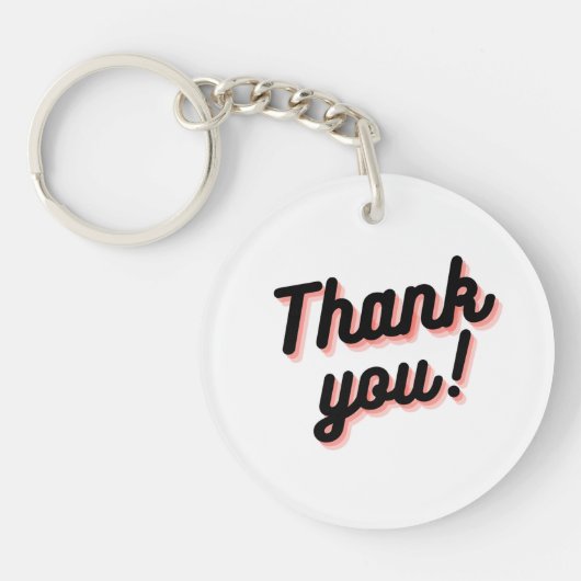 Casual Bedankt Charm Sleutelhanger (Voorkant)