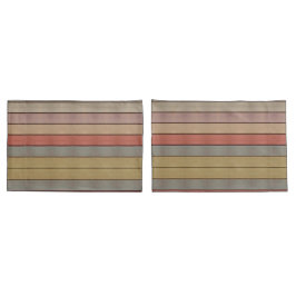 Casual blauw grijs met gouden streep kussensloop