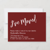 Casual Bourgogne Ik heb aankondiging verhuisd (Voorkant)