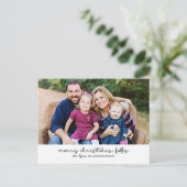 Casual Briefkaart voor kerstfeestdagen in Manuscri (Staand voorkant)