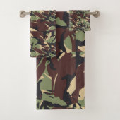 Casual Brown Camou Bad Handdoek (Insitu)