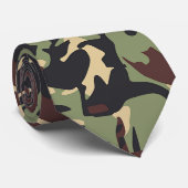 Casual Brown Camou Stropdas (Opgerold)