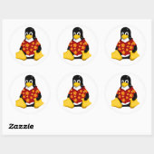 Casual buis - grote ronde stickers (Vel)