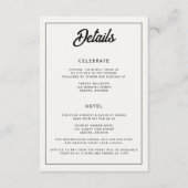 Casual Cactus Bruiloft Informatiekaartje (Voorkant)