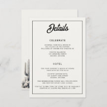 Casual Cactus Bruiloft