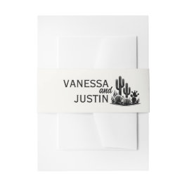 Casual Cactus Bruiloft Uitnodigingen Wikkel