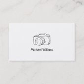 Casual camera Scribble Freelance fotograaf Visitekaartje (Voorkant)