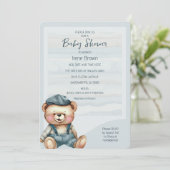 Casual Charmant Beer Baby shower Uitnodiging (Staand voorkant)