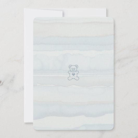 Casual Charmant Beer Baby shower Uitnodiging (Achterkant)