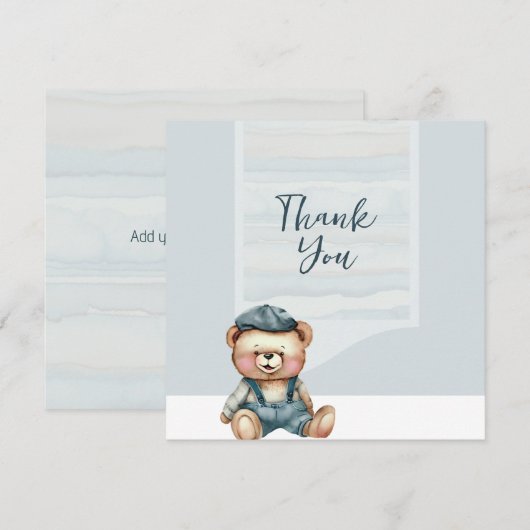 Casual Charmant Beer Dank u kaart (Voorkant / Achterkant)