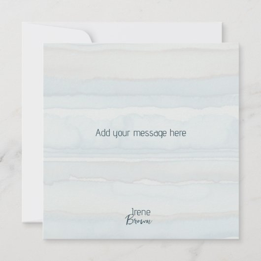 Casual Charmant Beer Dank u kaart (Achterkant)