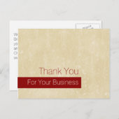 Casual Chic Beige Loyaliteit Dank U VIP Coupon Briefkaart (Voorkant / Achterkant)