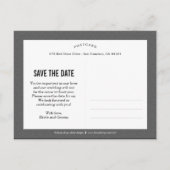 Casual Chic Opslaan van de datum Briefkaart (Achterkant)