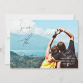 Casual chique handschrift stijl Sla de datum Kaart (Voorkant)