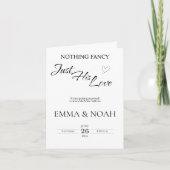 Casual Christian Wedding Invitation | Faith (Voorkant)