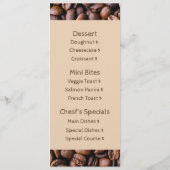 Casual Coffee Beans Voeg uw menu toe Coffee Shop (Achterkant)